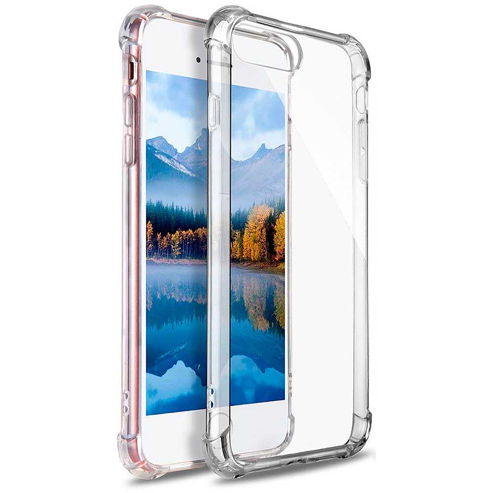 Clear Tpu Case Cover Voor Iphone 7/8 Shockproof Antishock Versterkte Randen Zachte Schokbestendig Beschermende Gel Bumper