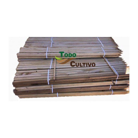 Tutor Madera de Pino tratado de 40x40 mm 10 uds. 1,5 m. de Altura.