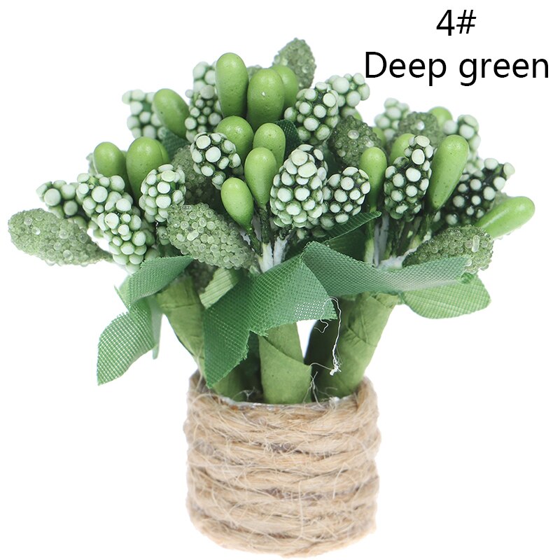 1/12 Poppenhuis Miniatuur Bloemen Fairy Tuin Ornament Mini Potplanten Bloemen Pot Poppenhuis Decor Bonsai Model Huis Decor: 15