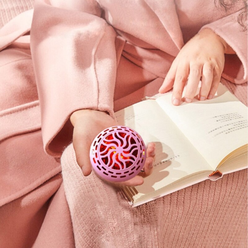 Draagbare Imitatie Houtskool Handwarmer Usb Oplaadbare Simulatie Vlam Zelfopwarming Handwarmer LX0C