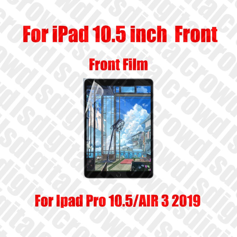 Paper Like Screen Protector For Ipad Pro 11 Mini 5 Air 3 1 2 4 Gen Ipad Accessories 10.2 12.9 9.7 10.5 Film No Glass: For 10.5 inch Front