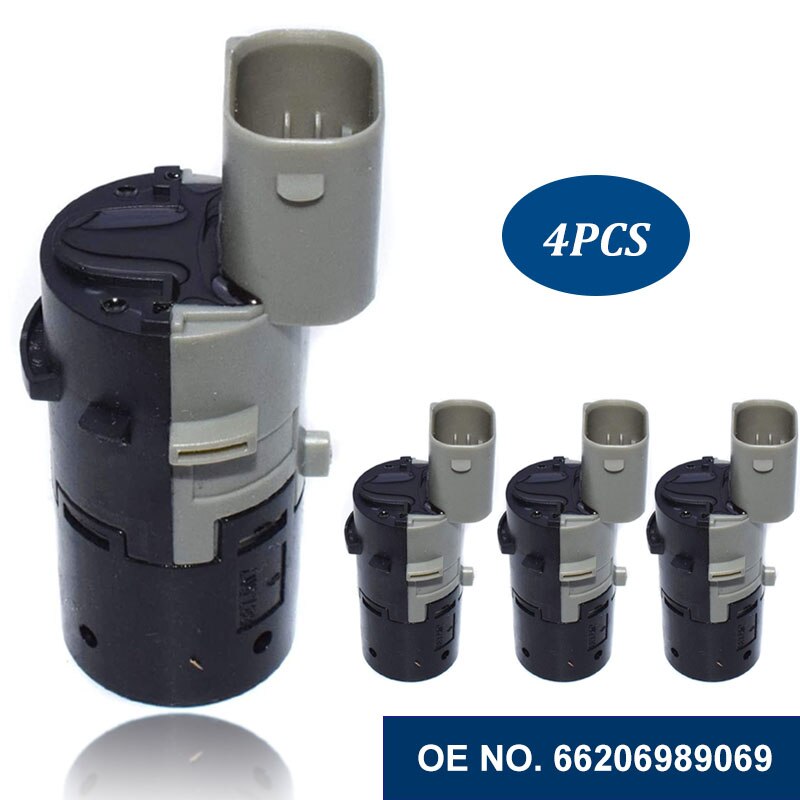 4 stk bil parktronic pdc parkeringssensor til bmw  x3 x5 e39 e53 e60 e61 e63 e65 e83 omvendt backup parkeringshjælp 66206989069