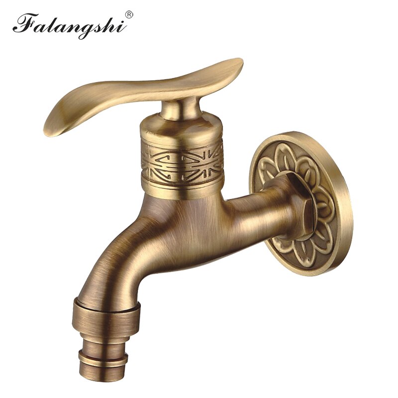 Antiken Geschnitzten Bibcock Durcheinander Wasserhahn Dekorative draussen Garten Wasserhähne für Waschmaschine Luxus Wc Mopp Wasserhahn WB8503: Modell 1