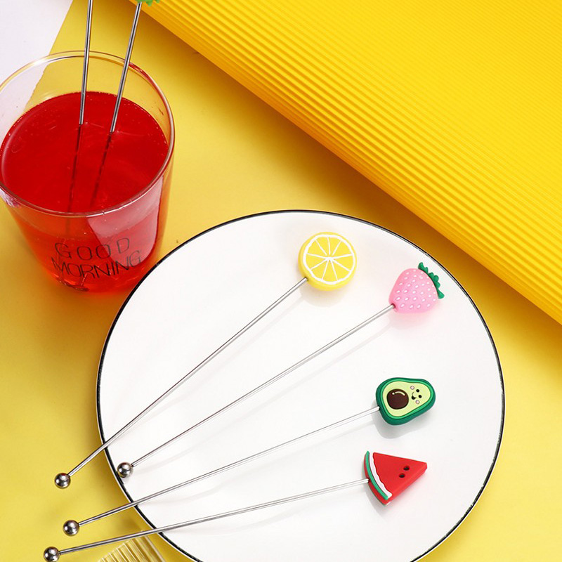 Stainless Steel Cocktail Sticks Fruit Sticks Reusable Drink Picks Cocktail Stirring Sticks Restaurant Bar Party Cafe Bar Tools