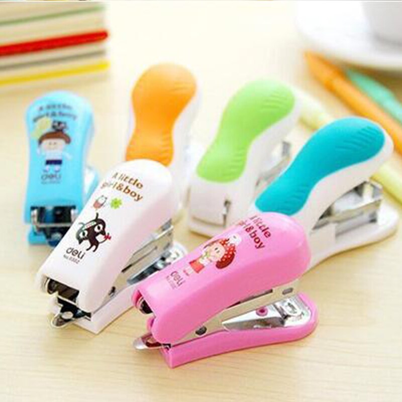 mini cartoon stapler office set stapler school student supplies office and school supplies