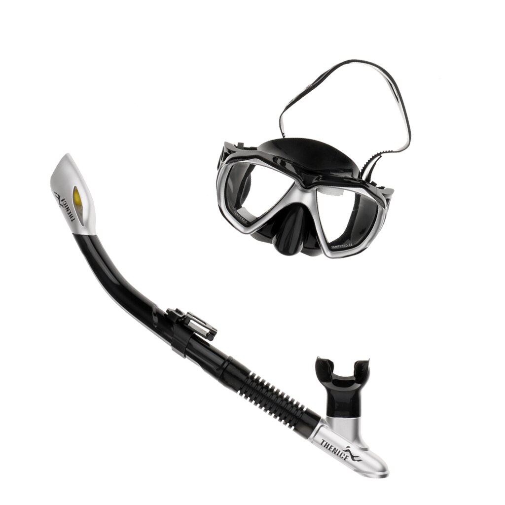 Y Snorkel seco de silicona líquida, Snorkel conjunto para/buceo