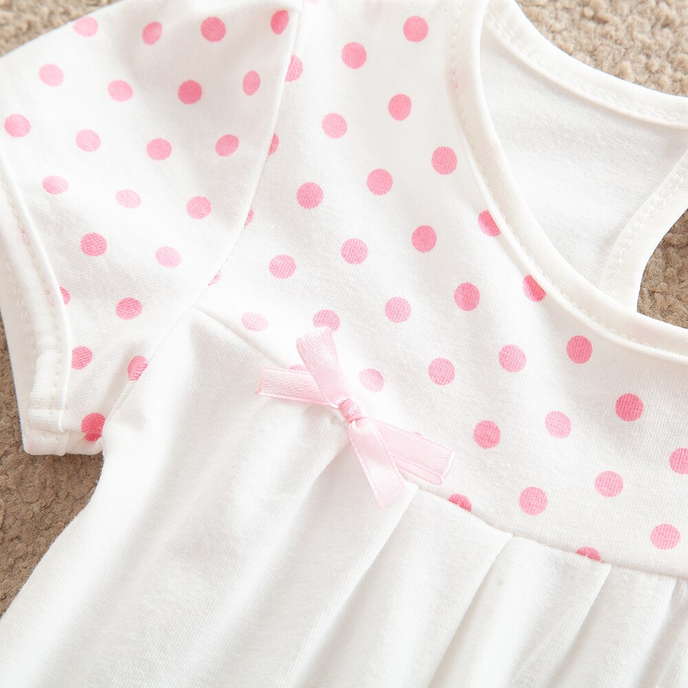 Girl's Dress With Short Sleeves
