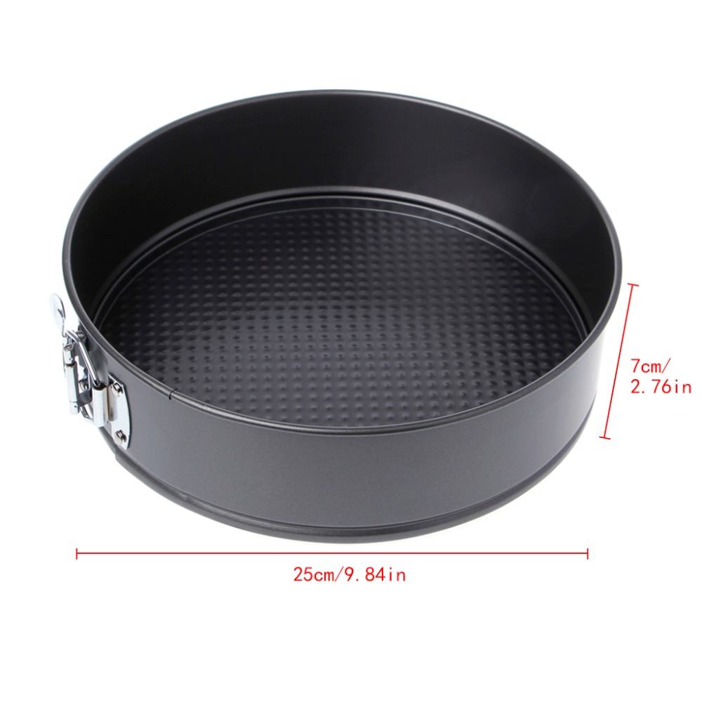 3 stk rustfritt stål hjerte / rund / firkantet springform kakebakeform ikke-pinne bakeware form matlagingsverktøy bunn spenner