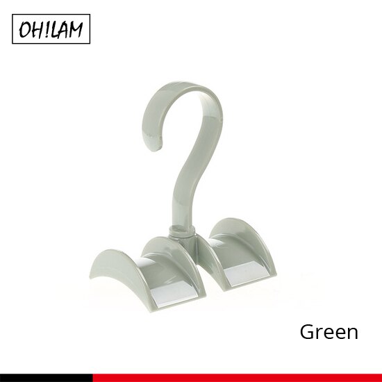 Opknoping Closet Organizer Haken Hanger Houder Voor Portemonnees Handtassen Boekentassen Rugzakken Ties Riemen Mode-sieraden Accessoires Haken: A025-Green