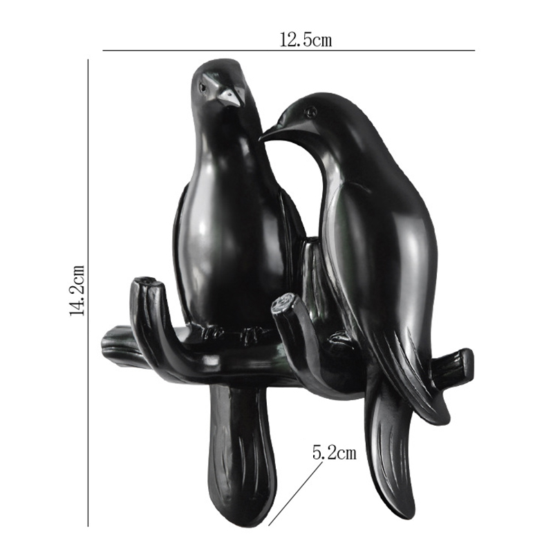 Bird Fridge Hook Key Wall Crochet Holder Kitchen Hooks Resin Process Animal Hook Hanging Hanger Rack Wall No punching Home Decor: light yellow