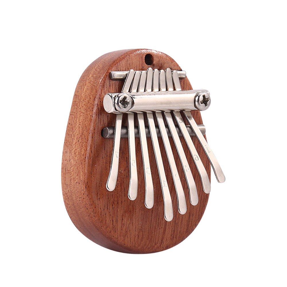 Percussion Musical Instrument Mahogany Wood Thumb Finger Piano Mini 8 Keys Kalimba Lightweight Compact Musical Instruments
