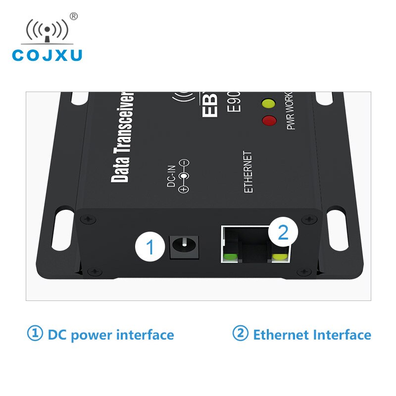 433mhz ethernet modbus 1w iot tcxo cojxu E90-DTU-433C30E de longa distância plc transmissão dados sem fio transceptor ethernet modem