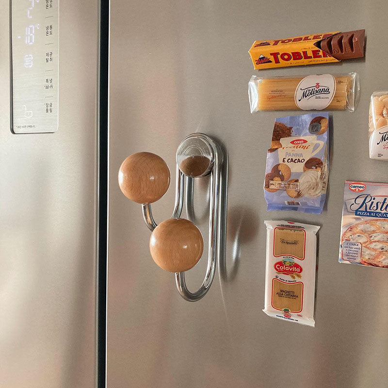 Multifunctionele Opslag Koelkast Magnetische Haak Niet-Ponsen Gootsteen Veranda Deur Kast Magneet Hanger Haken Voor Keuken Badkamer