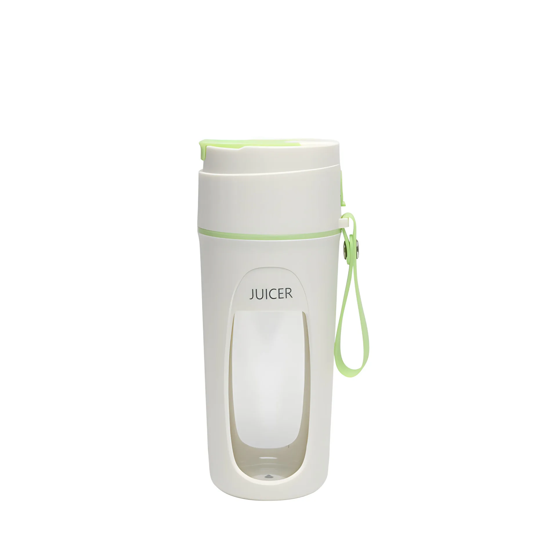 Licuadora portátil recargable por USB, licuadora de tamaño Personal, máquinas exprimidoras, taza para batidos y batidos, Mini taza mezcladora de frutas: Verde