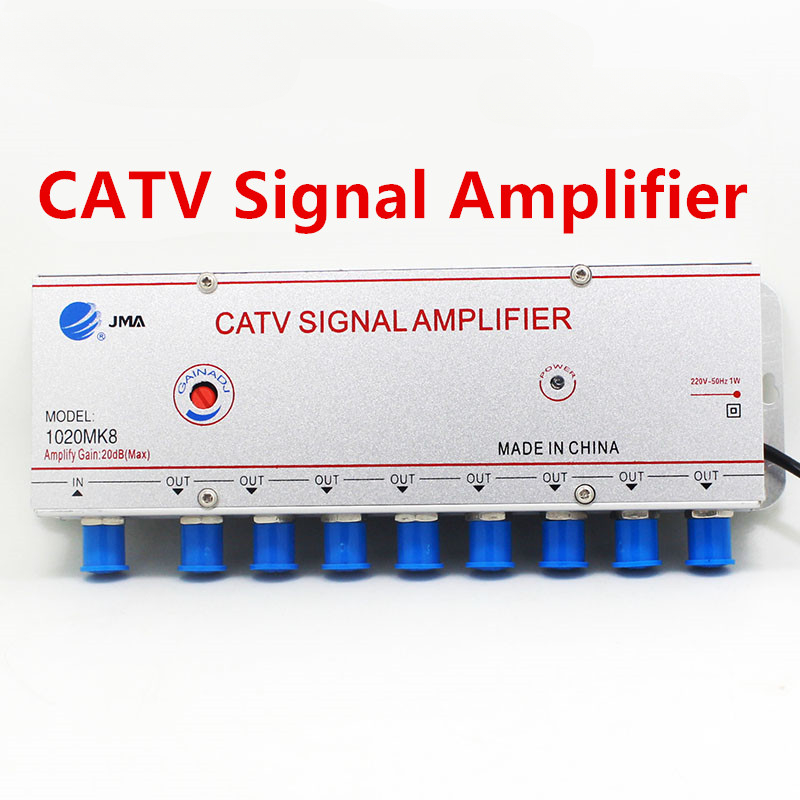 AC 220V Kabel TV Splitter Verstärker 20dB Digitale CATV Antenne Signal Booster Hause Tv Ausrüstungen 45Mhz bis 860MHz EU Stecker