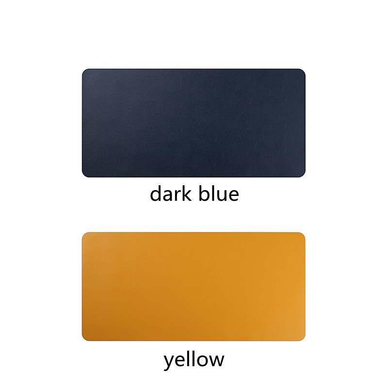 Portable Home Office Game MousePad Resting Surface Protective dining Desk Writing Mat Easy Clean PU Leather Desk Mat laptop pad: 20x25cm 6