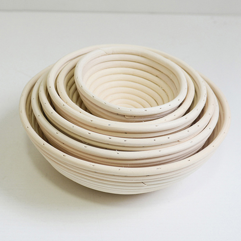 Bread basket round Banneton dough rose rattan, used for home baking Indonesian rattan bread storage basket kitchen storage HUG