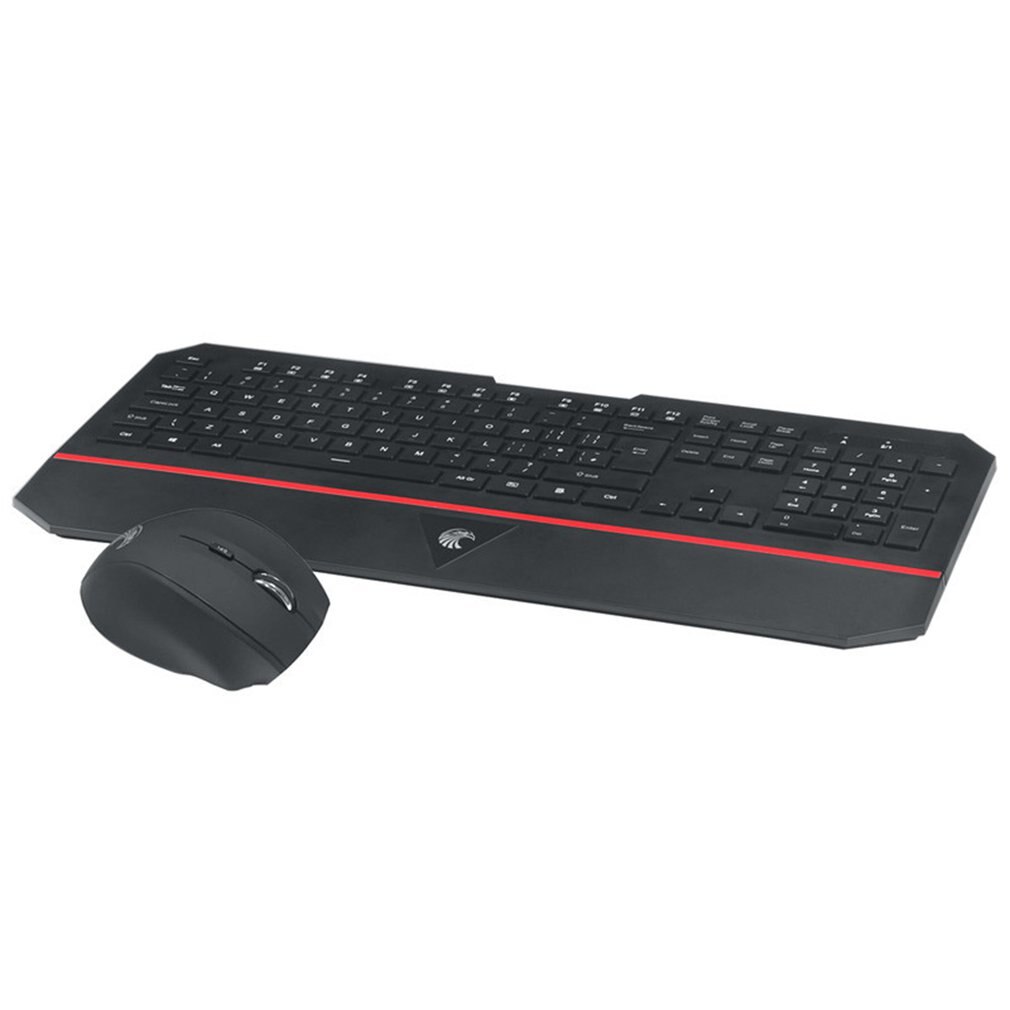 CPI Ultrathin 2.4G Wireless Keyboard and Mouse Set LED Optical Backlight Gaming Mouse for Laptop PC 800/1200/1600/2000/2400 E780