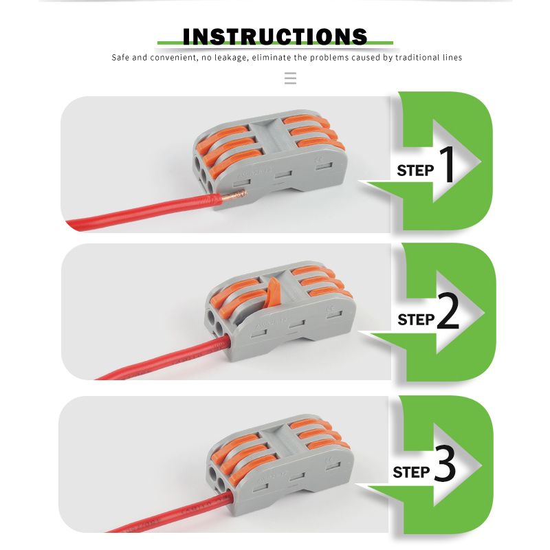 5 STKS Snelle Draad Connector Push-in Elektrische Klemmenblok Universele Splicing Bedrading Kabel Connectors Voor Kabel Verbinding SPL ﻿