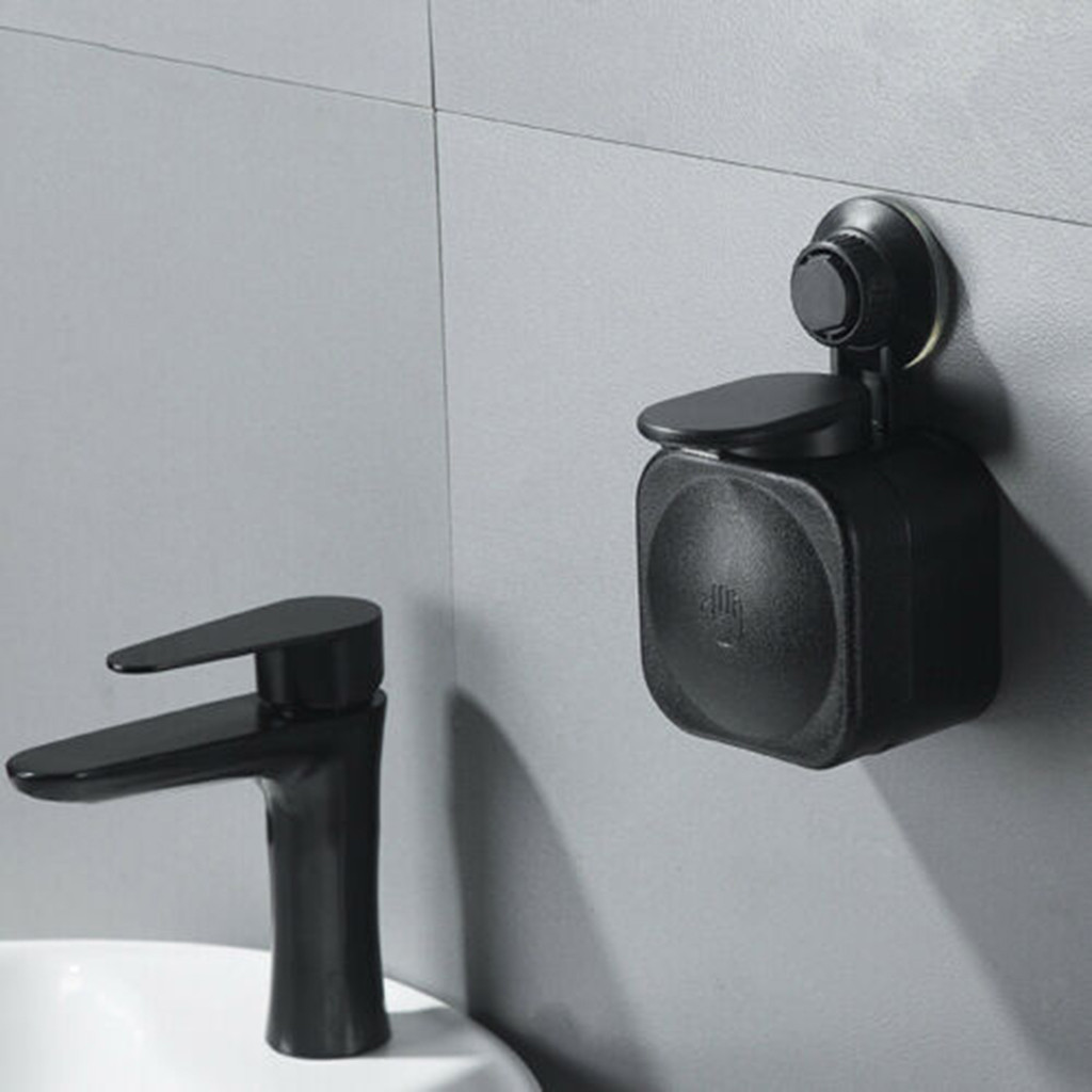 Badeværelse sugekop flydende dispenser vægmonteret vandtæt sæbeæske plastpresse bærbar pladsbesparende badeforsyning #jsw