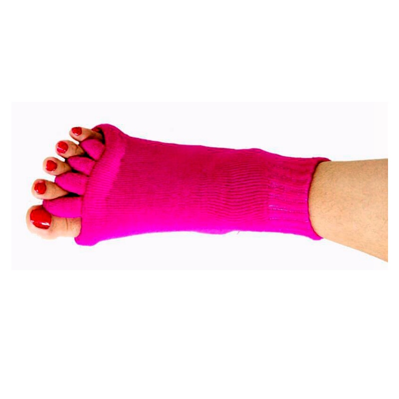 1 paire de chaussettes à cinq orteils, séparateurs de chaussettes de cyclisme, correcteur d'oignon, hallux valgus, orteils orthopédiques pour femmes, cosmétiques, beauté
