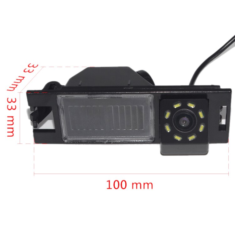 Auto achteruitrijcamera achteruit parkeren reserve 8 led waterdichte nachtzichtcamera voor hyundai tucson  ix35 2006