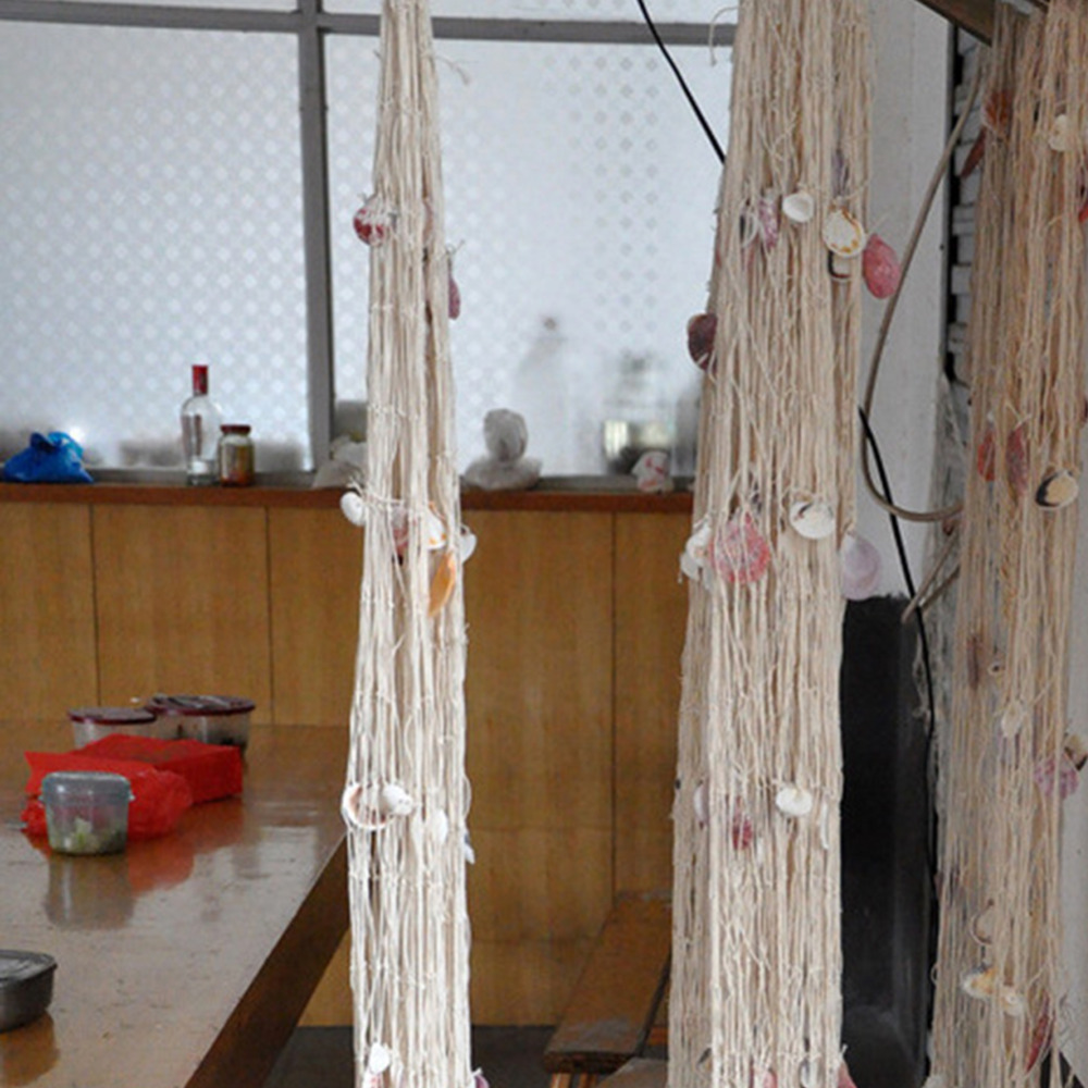 Nautische Visnet Seaside Muur Strand Party Schelpen Huis Tuin Decor Thuis Decoraiton