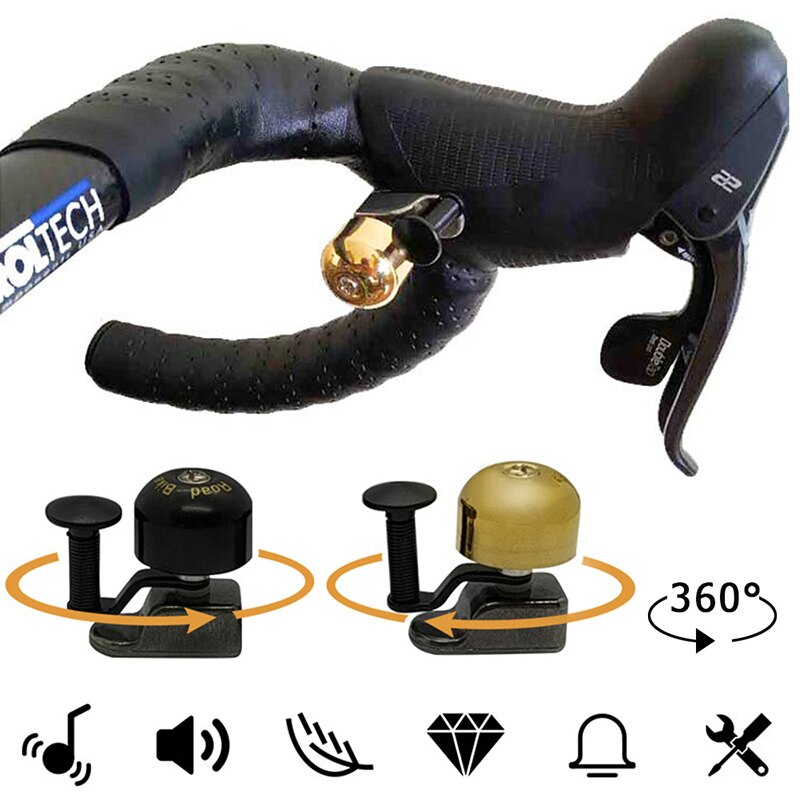 Fietsbel fietsbel koper veilig fietsen luide claxon mtb mountainbike retro clip alarm mini metalen fietsbel  bc0601