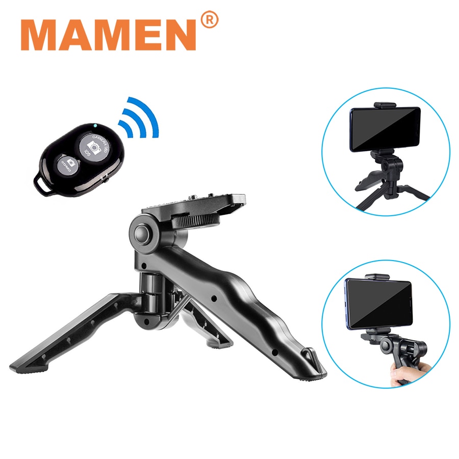 Mamen Mini Telefoon/Camera Statief Monopod Selfie Stick Met Bluetooth Afstandsbediening &amp; Telefoon Houder Voor Telefoon Gopro Dslr camera Stand