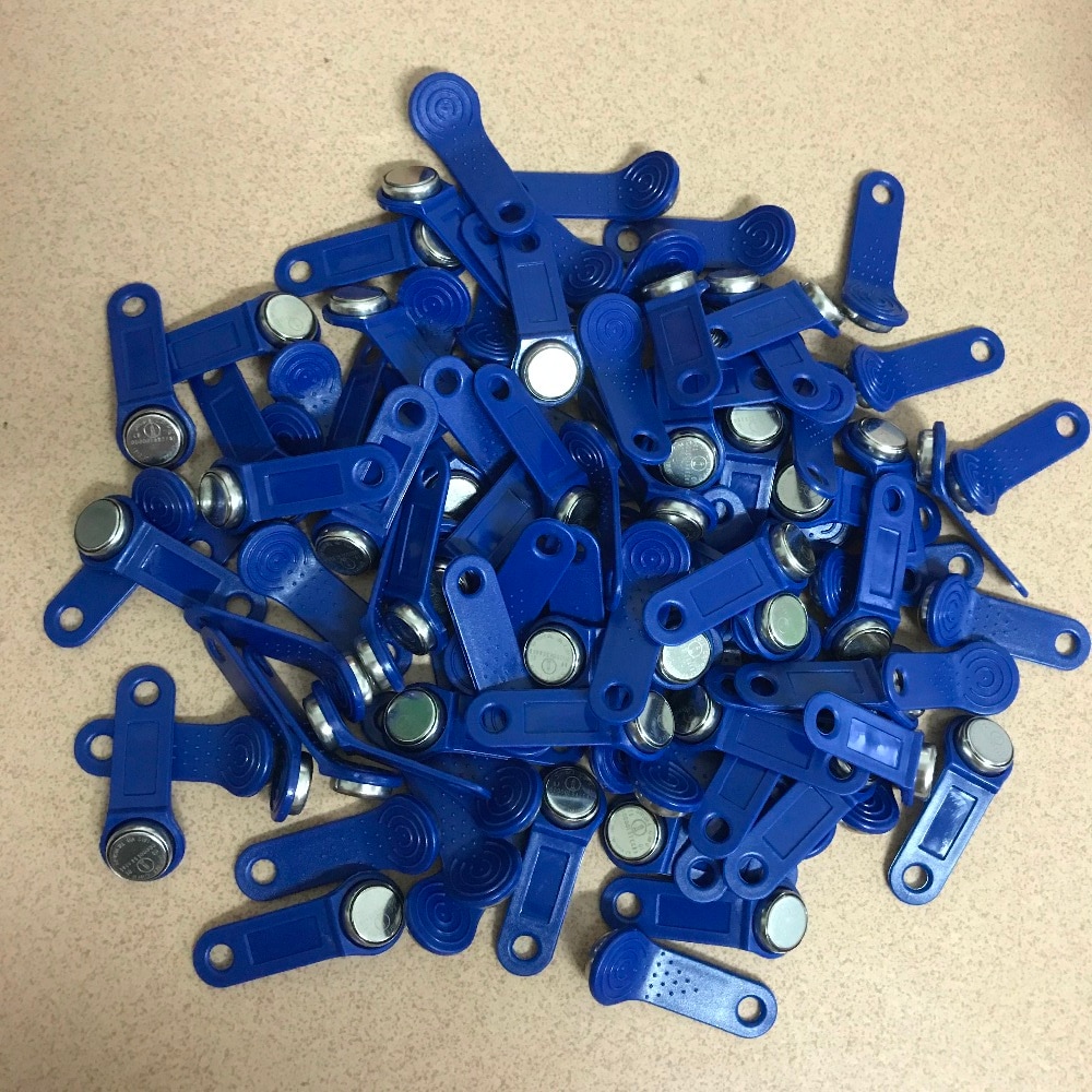 Ds1990a f5 tm1990a dallas ibutton tm kaart sleutelhanger niet-magnetisch voor toegangscontrole elektronisch slot alleen-lezen 10 stuks