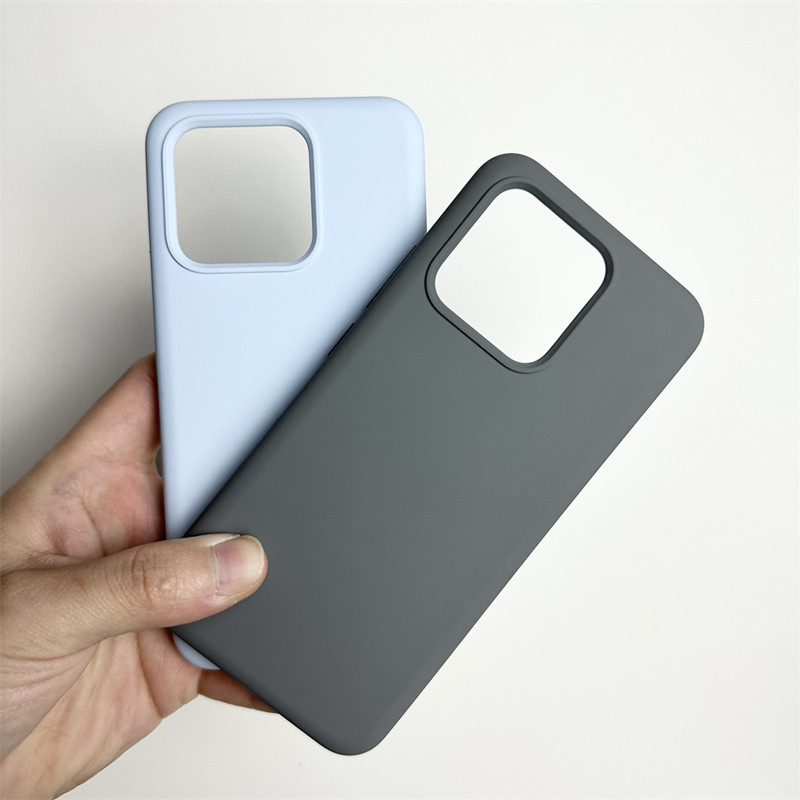 Capa traseira de silicone líquido para xiaomi mi 13 / 13 pro/14/14 pro/15 à prova de choque macio suave capa de telefone de luxo funda