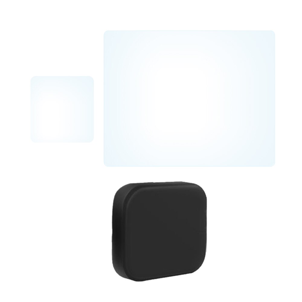 Tempered Glass Lens LCD Screen Protection for Go Pro Gopro Hero 5 6 7 8 Hero5 Hero 6 Hero7 Protector Film Camera Lens Cap Cover: set 2 / Gopro 5 6 7 black