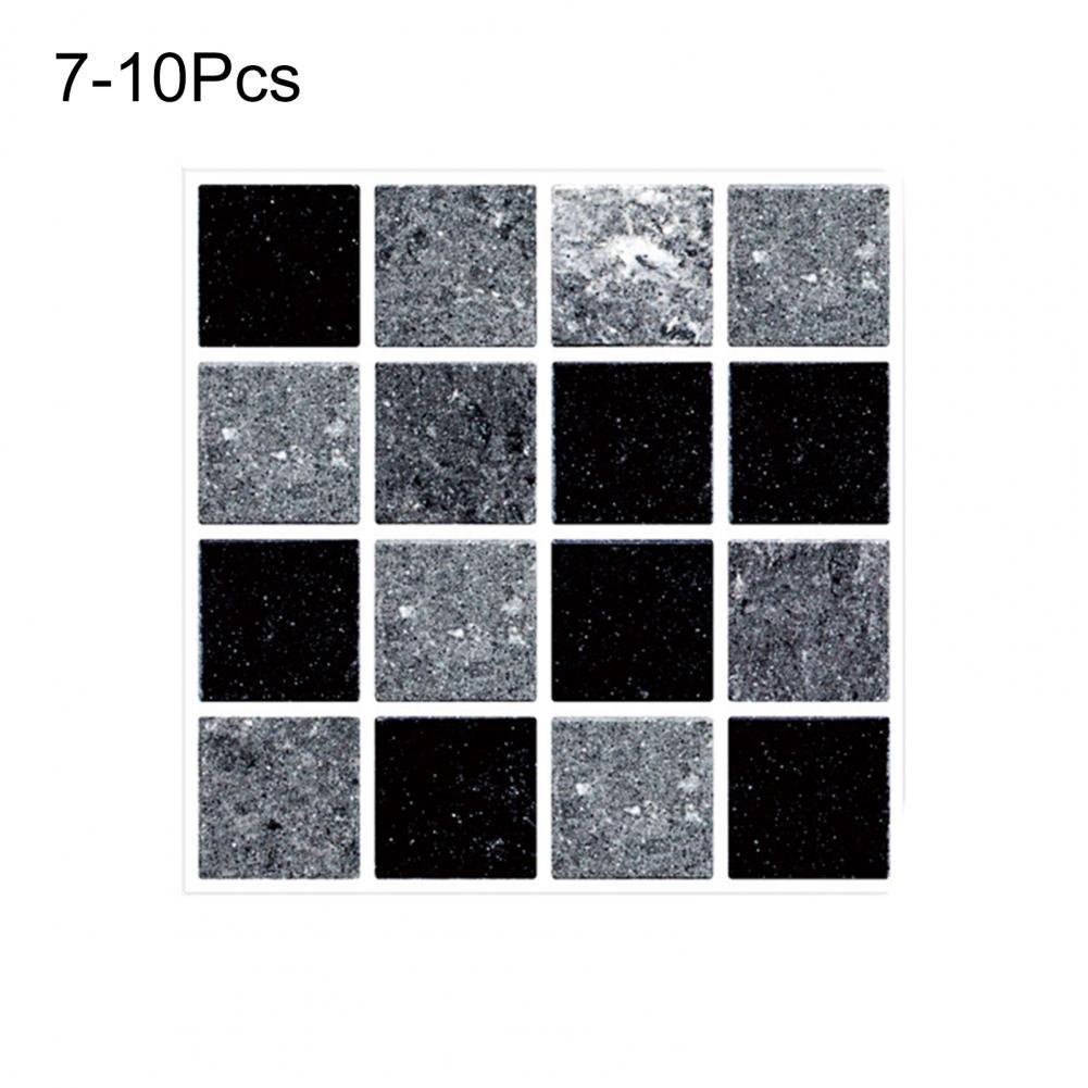 10Pcs/Set Stylish Wall Decals Removable Eco-Friendly Scratch-Resistant 3D Mosaic Wall Decals: 7