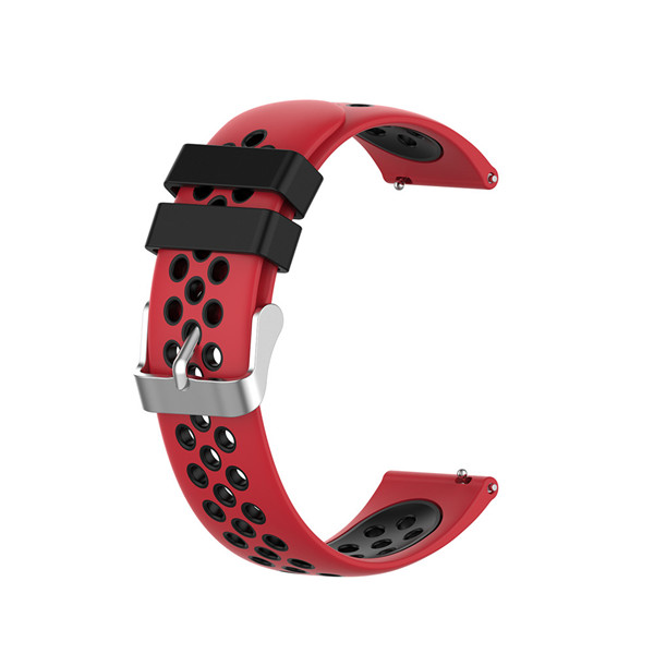 Silikone åndbar urrem til garmin vivoactive 4 4s smart ur armbånd 18mm 22mm armbånd udendørs sport correa: Farve g / 18mm vivoaktiv 4s