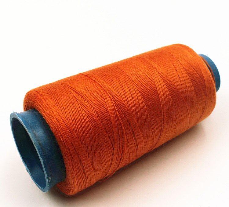 20s/3 Polyester Sewing Thread Jeans Thread Hand Stitching Canvas Coarse Cloth Denim Thread Sewing Machine Thread 3000yards: Orange