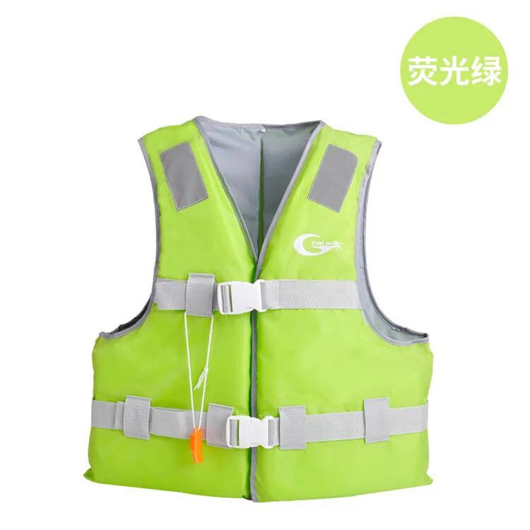 Polyester Volwassen kids Life Vest Jacket Zwemmen Varen Ski Drifting Reddingsvest met Fluitje S-XXL Maten Water Sport Mannen Jas