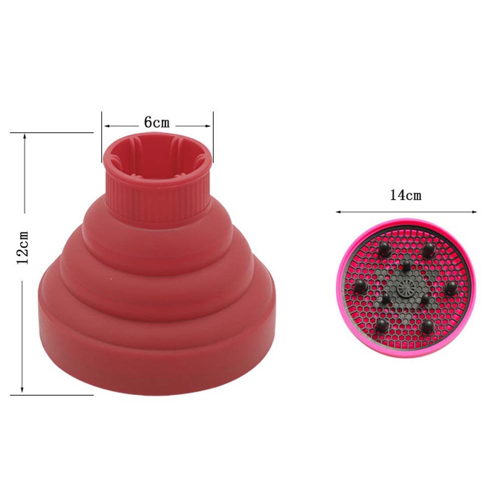 Profession Blow Dryer Diffuser Attachment for Natural Thick Hair Collapsible Hair Blower Diffuser Styling Hairdressing Tool: Ivory