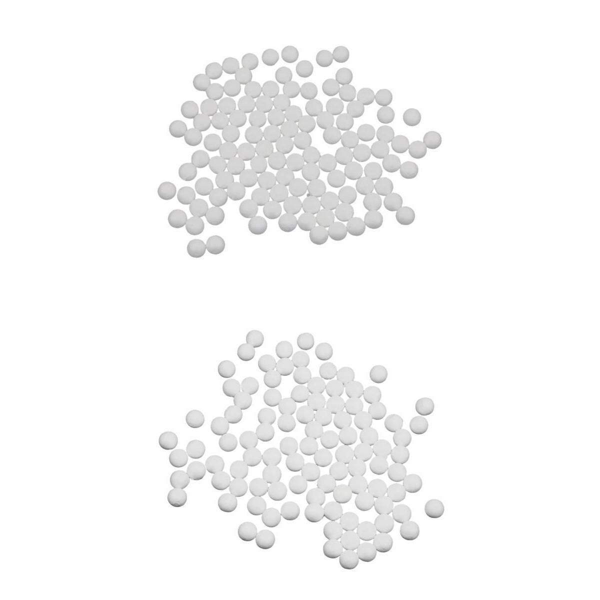 200 Pieces 15mm 10mm Sphere Shaped Modelling Polystyrene Styrofoam Foam Ball Christmas Crafts DIY Materials