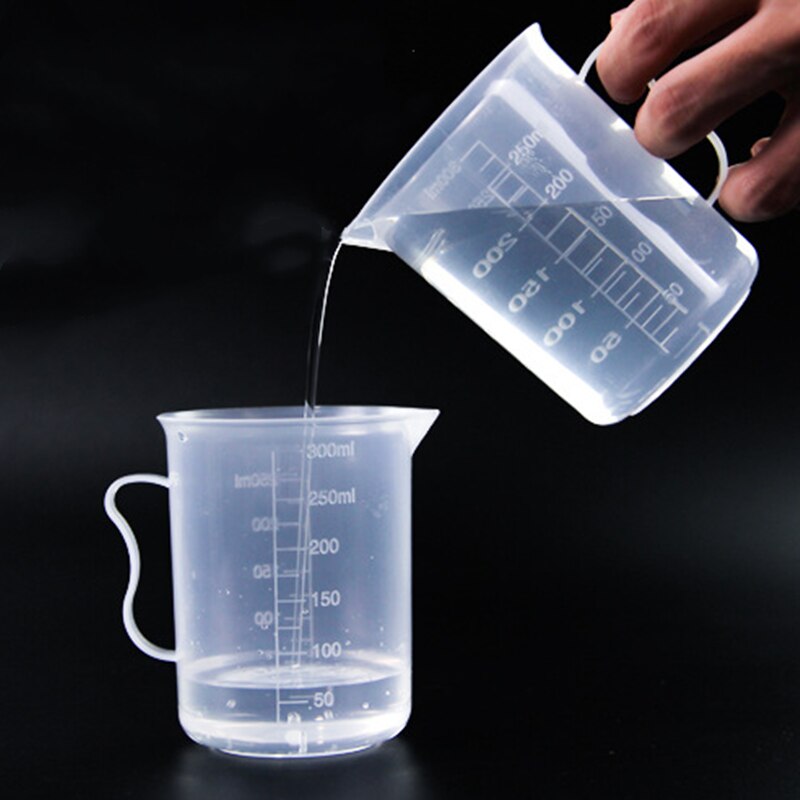 30/50/100/500ml Clear Plastic Measuring Cups with Handle Measuring Cup Tool Kitchen Food Grade Beaker Cooking Baking Accessories