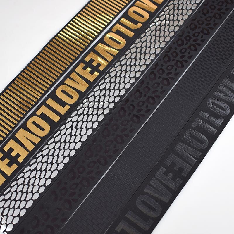 Goud Pailletten Elastische Band Kledingstuk Broek Reflecterende Stretch Elastische Omboordsels Linten Zachte Riemspanning Rubberen Band