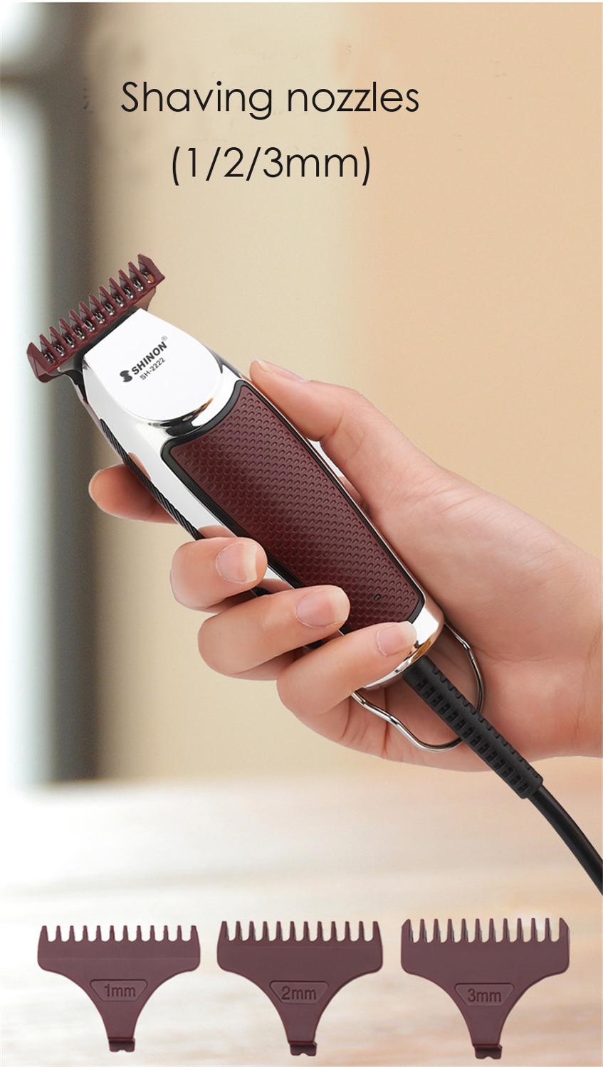 Hårtrimmer skjegg hårklipper menn trimer elektrisk hårklippemaskin haircut 0.1mm rustfri stålkutter