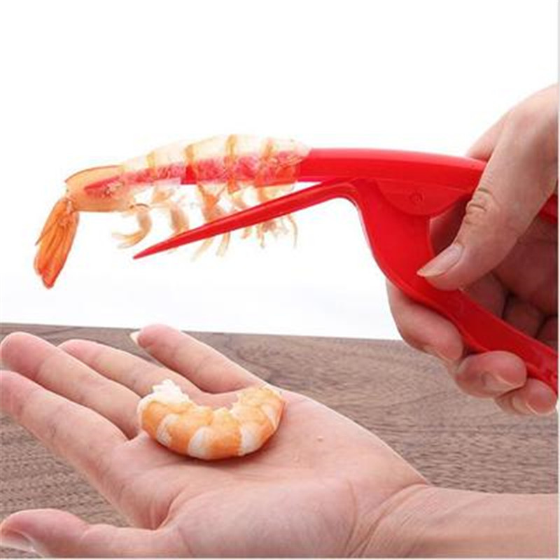 Éplucheur de crevettes, éplucheur de crevettes, outils de fruits de mer, écrevisse éplucheur de crevettes, Gadgets de cuisine créatifs, rouge