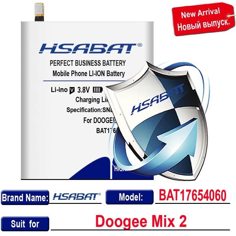 Batería HSABAT para Doogee Mix 2/S60/BL12000 BL12000 Pro/BL7000/MIX/BL5000/S70 S70 Lite/S30/Y6 Y6C Y6 piano de 5,5 pulgadas/X60 X60L: for Doogee Mix 2