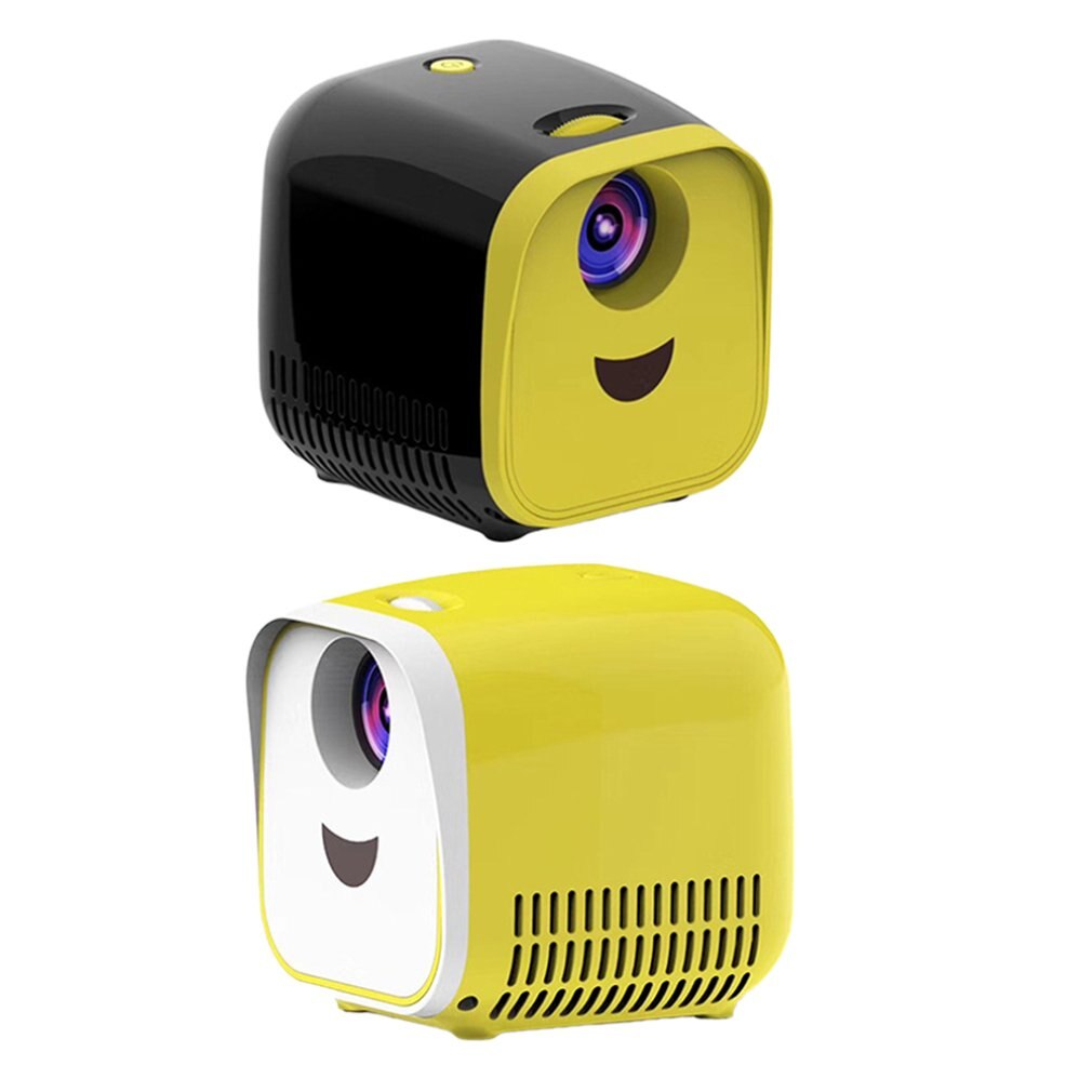 L1 Mini Portable Projector Lamp Life Home Theater Video Projector For Power Bank Led Home Theater Cinema Projector black