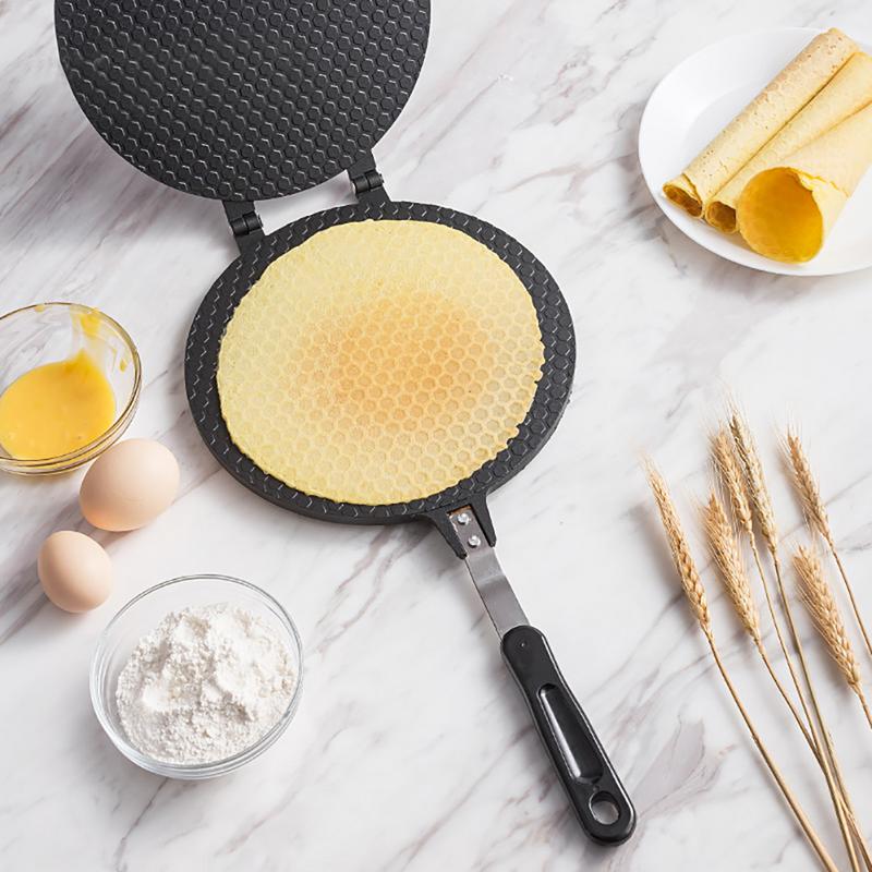 Egg Roll Maker Non Stick Crispy Eggs Omelet Mold Crepe Baking Pan Waffle Pancake Bakeware DIY Ice Cream Cone Machine