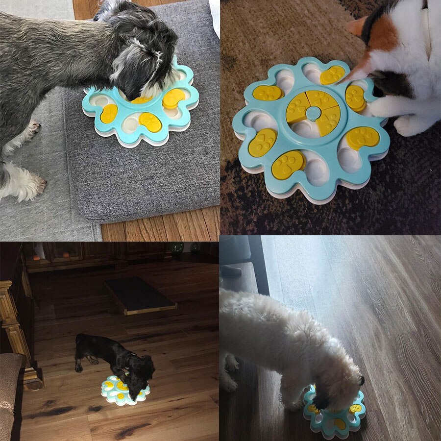 Juguetes de rompecabezas para perros aumento IQ juguetes interactivos para perros interesante no aburridos dispensador de golosinas para cachorros pequeños medios suministros para perros mascota