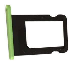 Kleurrijke Sim-kaart Lade Slot Houder Vervanging voor Apple iPhone 5C Sim-kaartsleuf Kaart Lade voor Cover iphone 5C accessoires: green