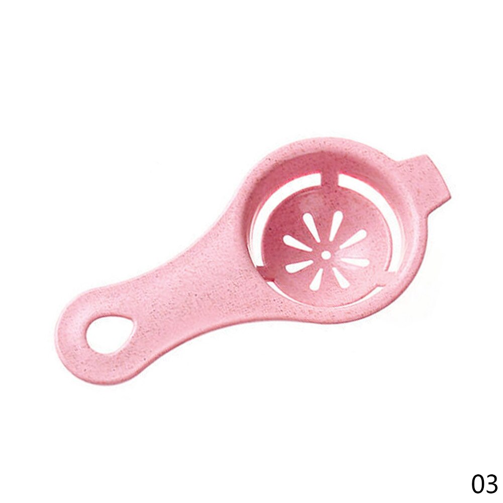 2Pcs Egg White Yolk Separator Household Egg Divider Kitchen Cooking Egg Tool Filter Egg Separator Cooking Gadgets Kitchen Supply: Pink