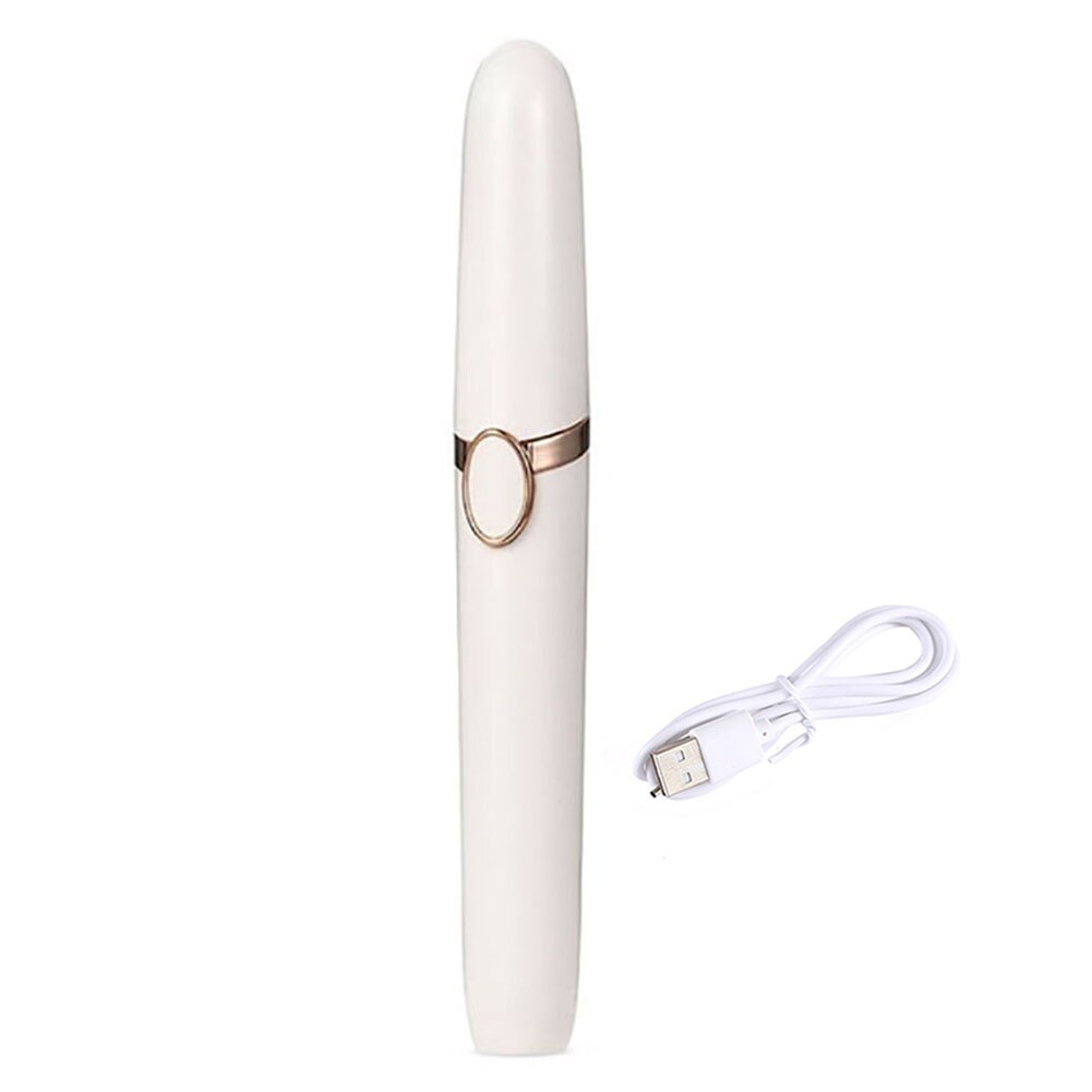 Practical Eyebrow Hair Epilator Pro Eye Brow Trimmer Make Up Eye Brow Shaper Body Face Neck Leg Hair Removal Tool: White