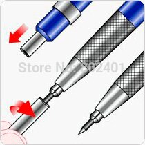 German style 2mm mechanical pencil blue pencil automatic pencil lead holder propelling pencil fast